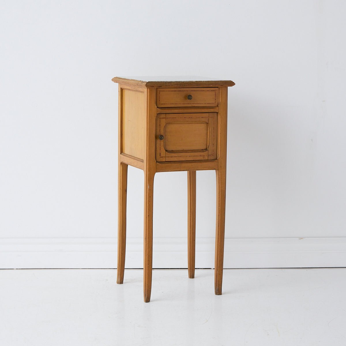 Petite Marble Bedside Table - elsie green - furniture