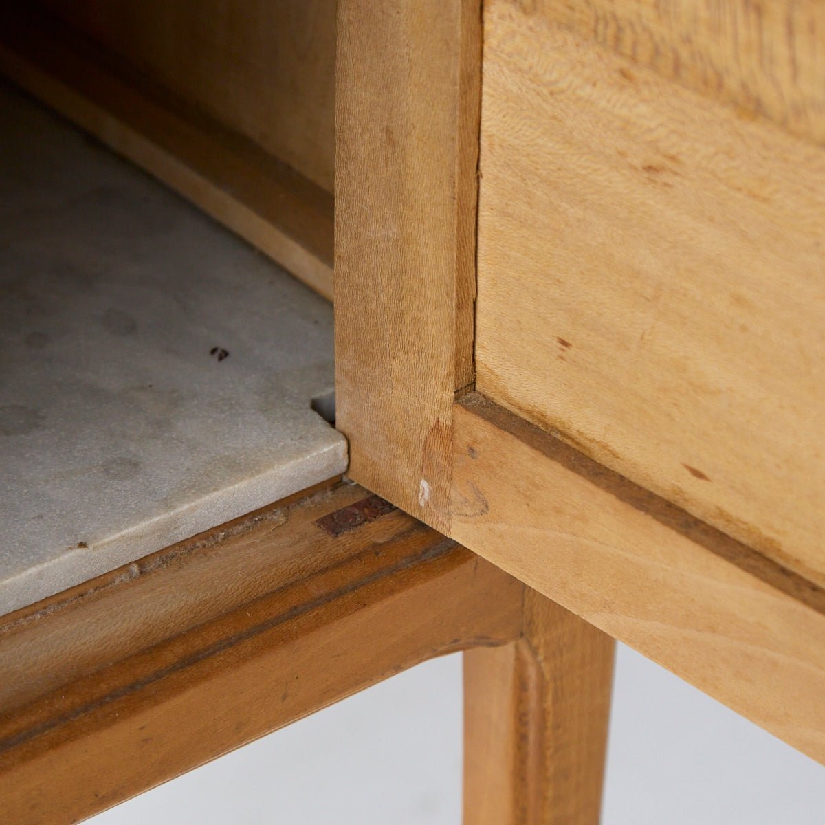 Petite Marble Bedside Table - elsie green - furniture