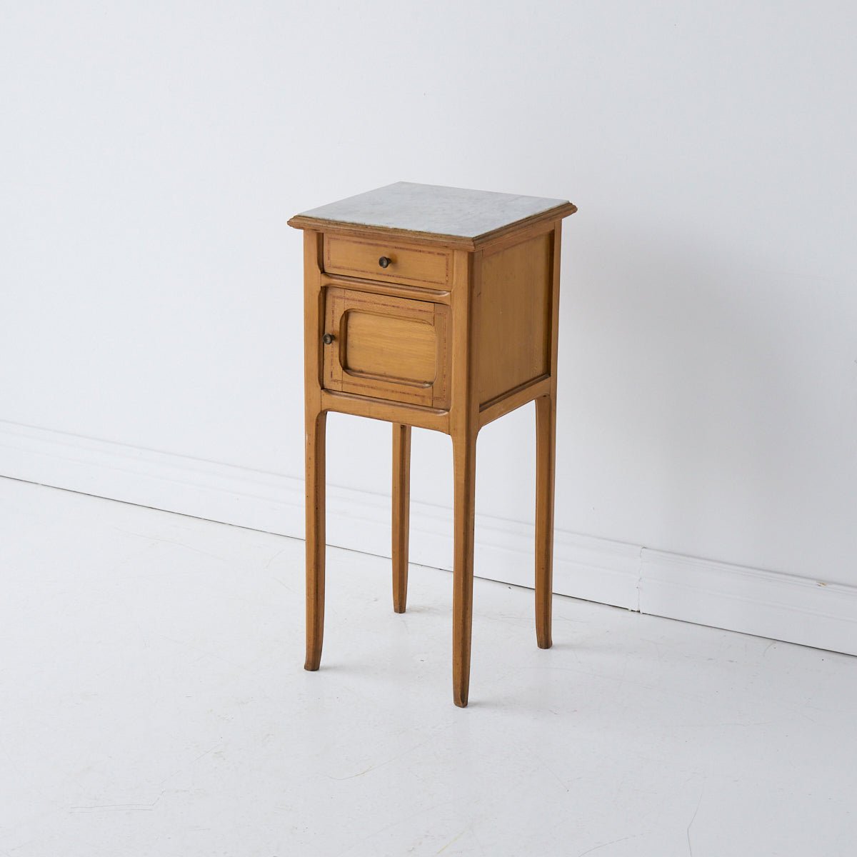 Petite Marble Bedside Table - elsie green - furniture