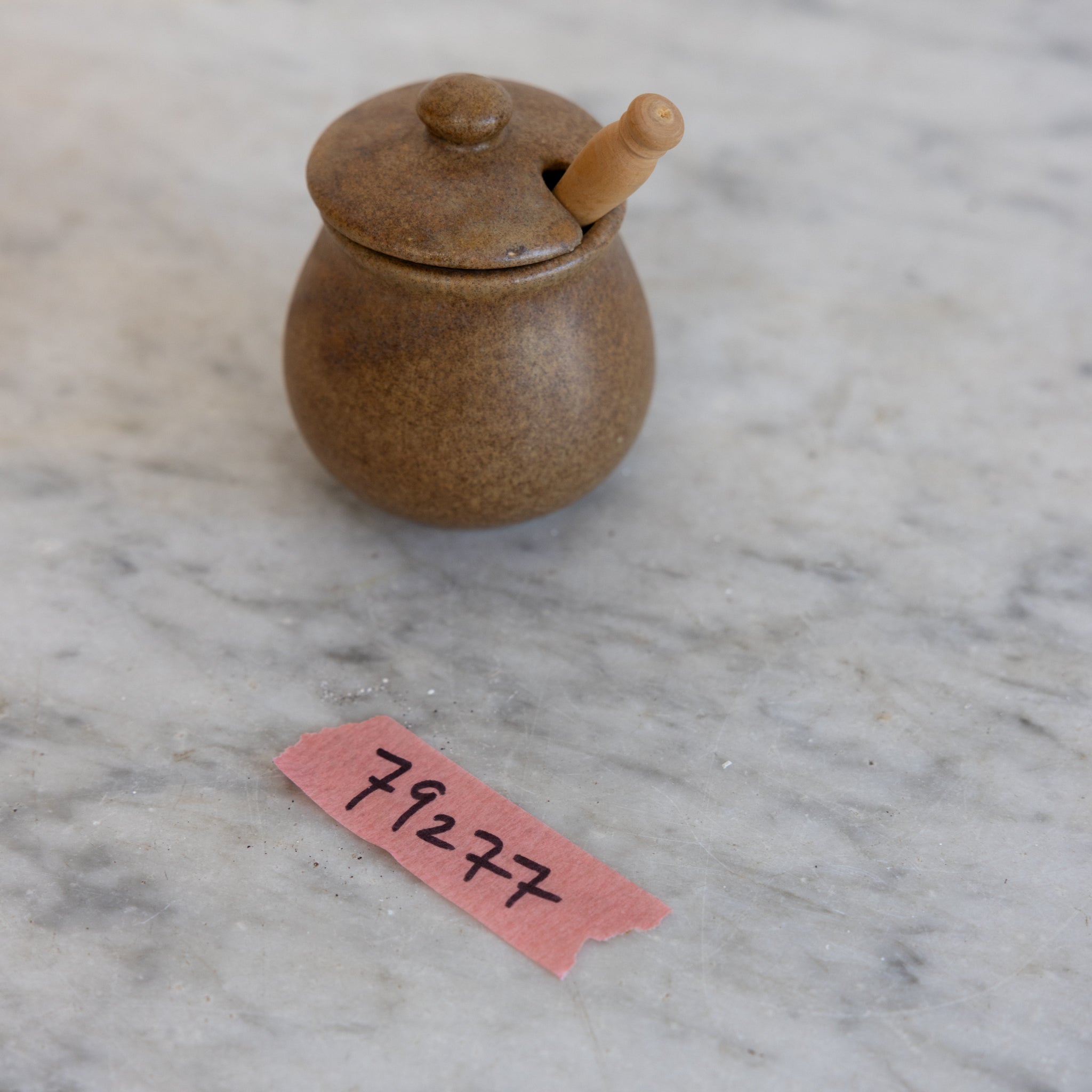 Petite Mustard Pot with Mustard Spoon - elsie green - the french kitchen