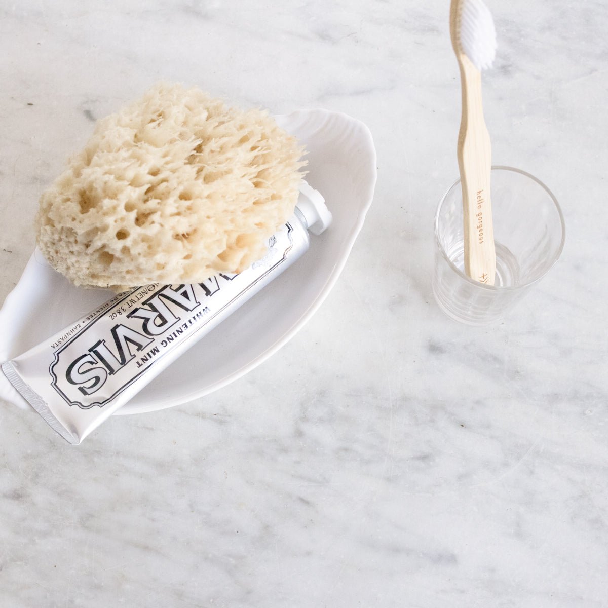 Petite Oval Porcelaine Baker with Blown Glass Tumbler - elsie green - The French Kitchen