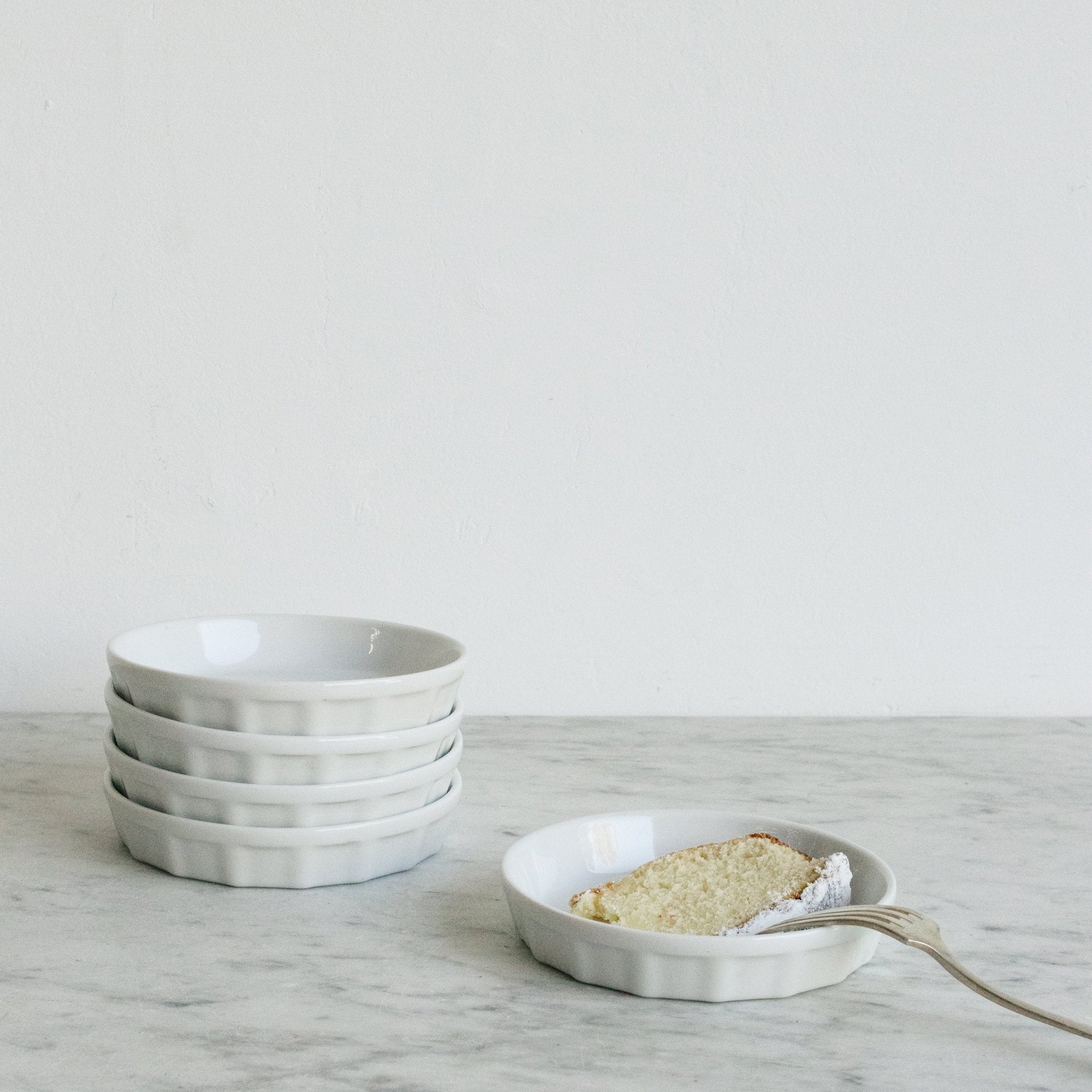 Petite Porcelain Tart Mold Set Of 5 - elsie green - The French Kitchen