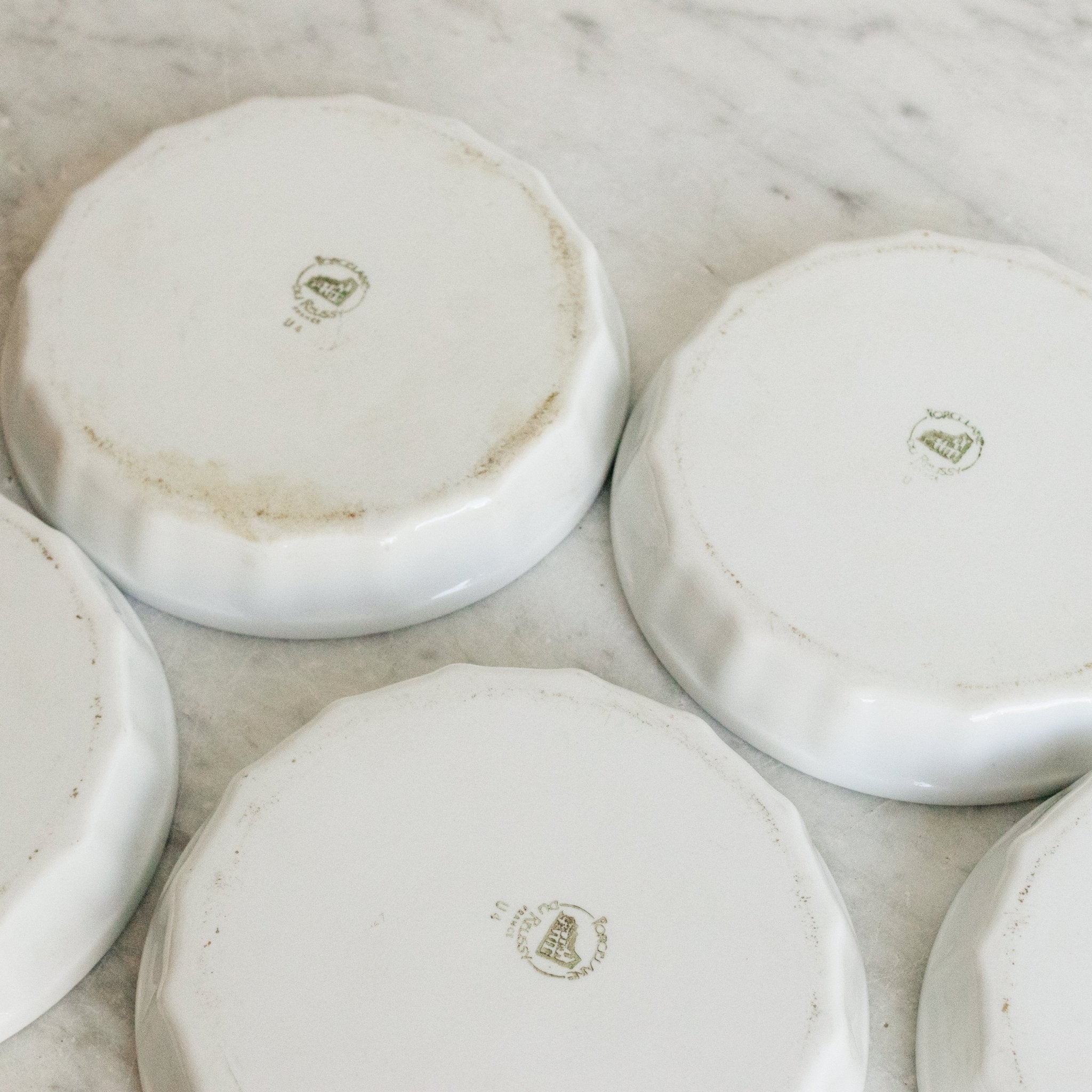 Petite Porcelain Tart Mold Set Of 5 - elsie green - The French Kitchen