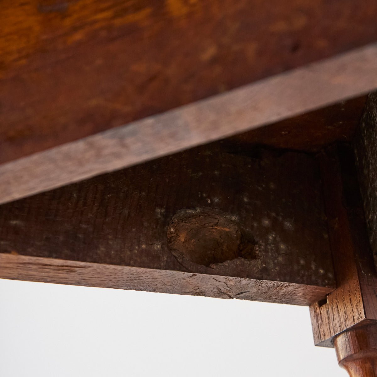 Petite Walnut and Oak Side Table - elsie green - furniture
