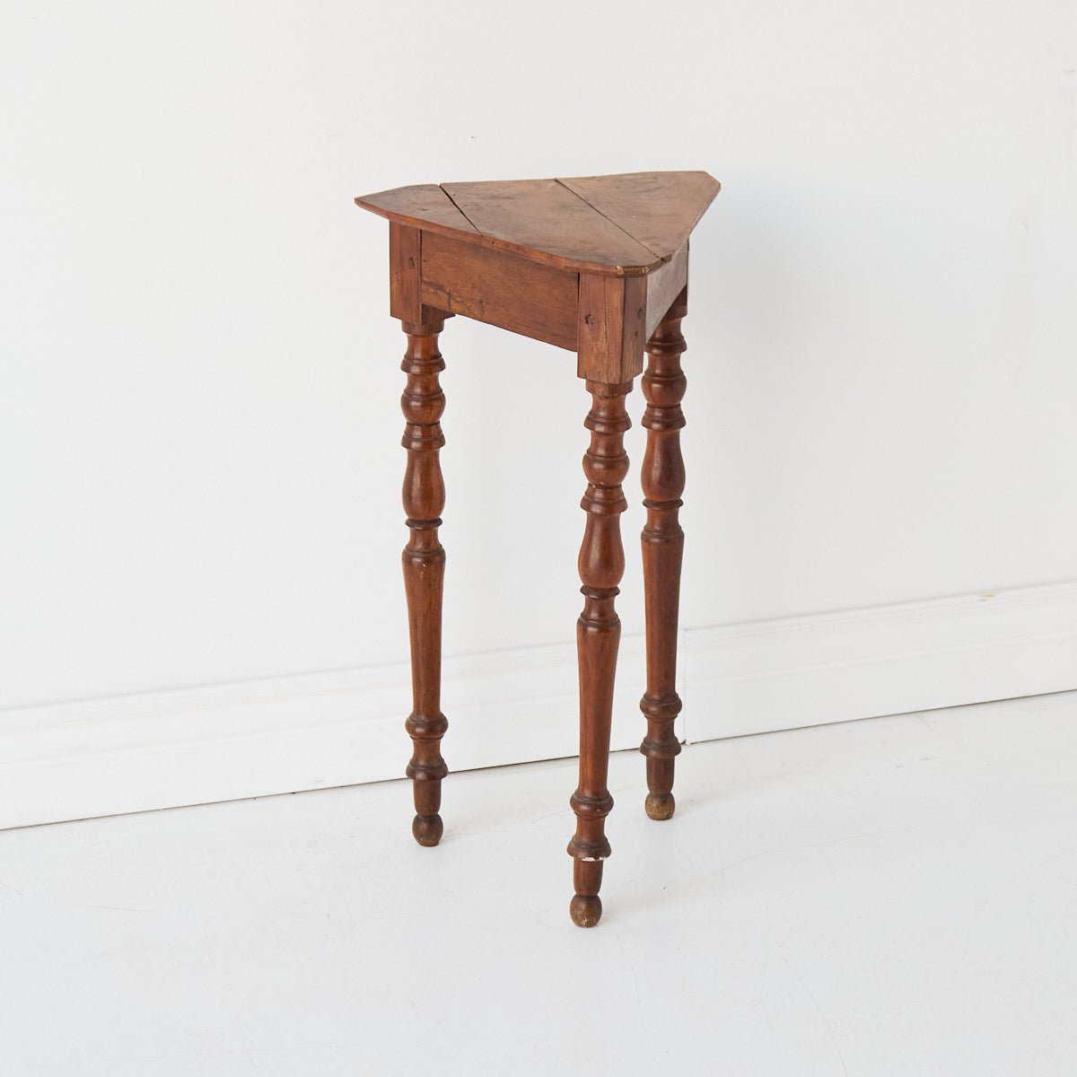 Petite Walnut and Oak Side Table - elsie green - furniture