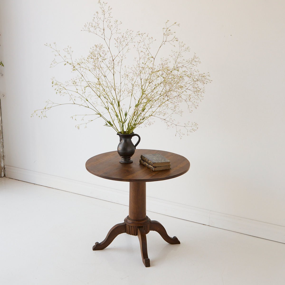 Petite Walnut Side Table - elsie green - furniture
