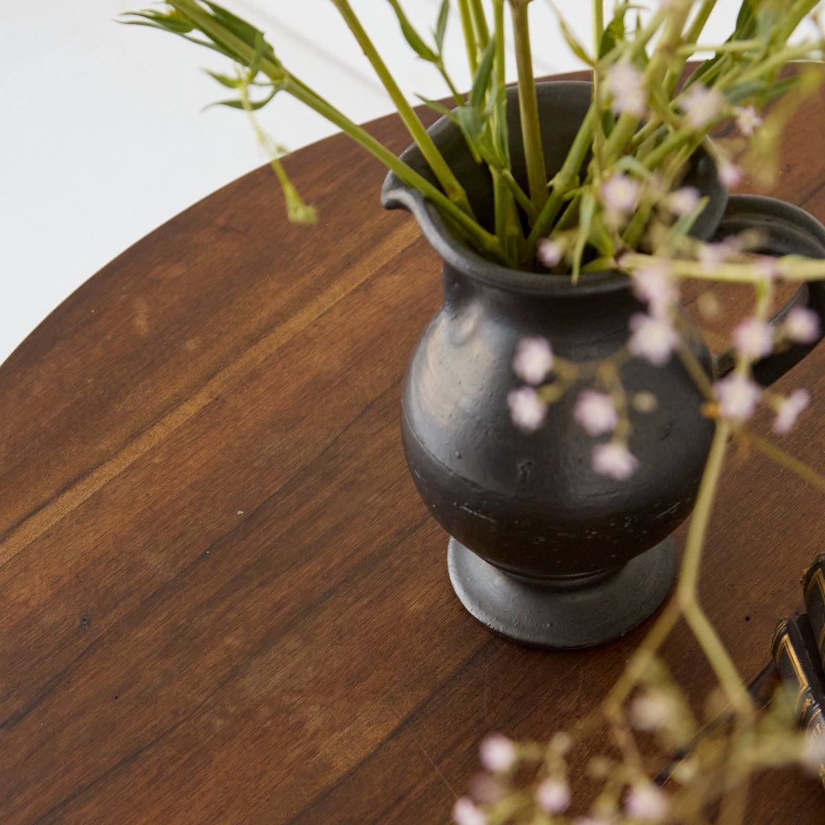 Petite Walnut Side Table - elsie green - furniture