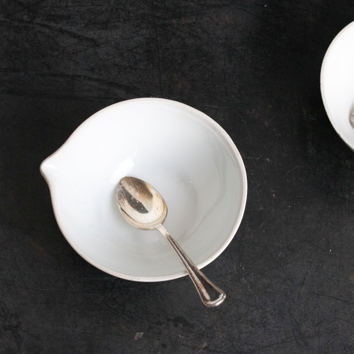 Pharmacist Mortar with Silver Spoon - elsie green - the french kitchen