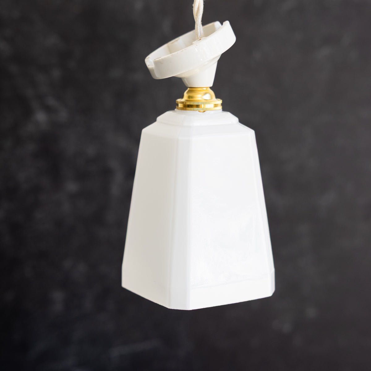 Porcelain and Milk Glass Sconce - elsie green - decor