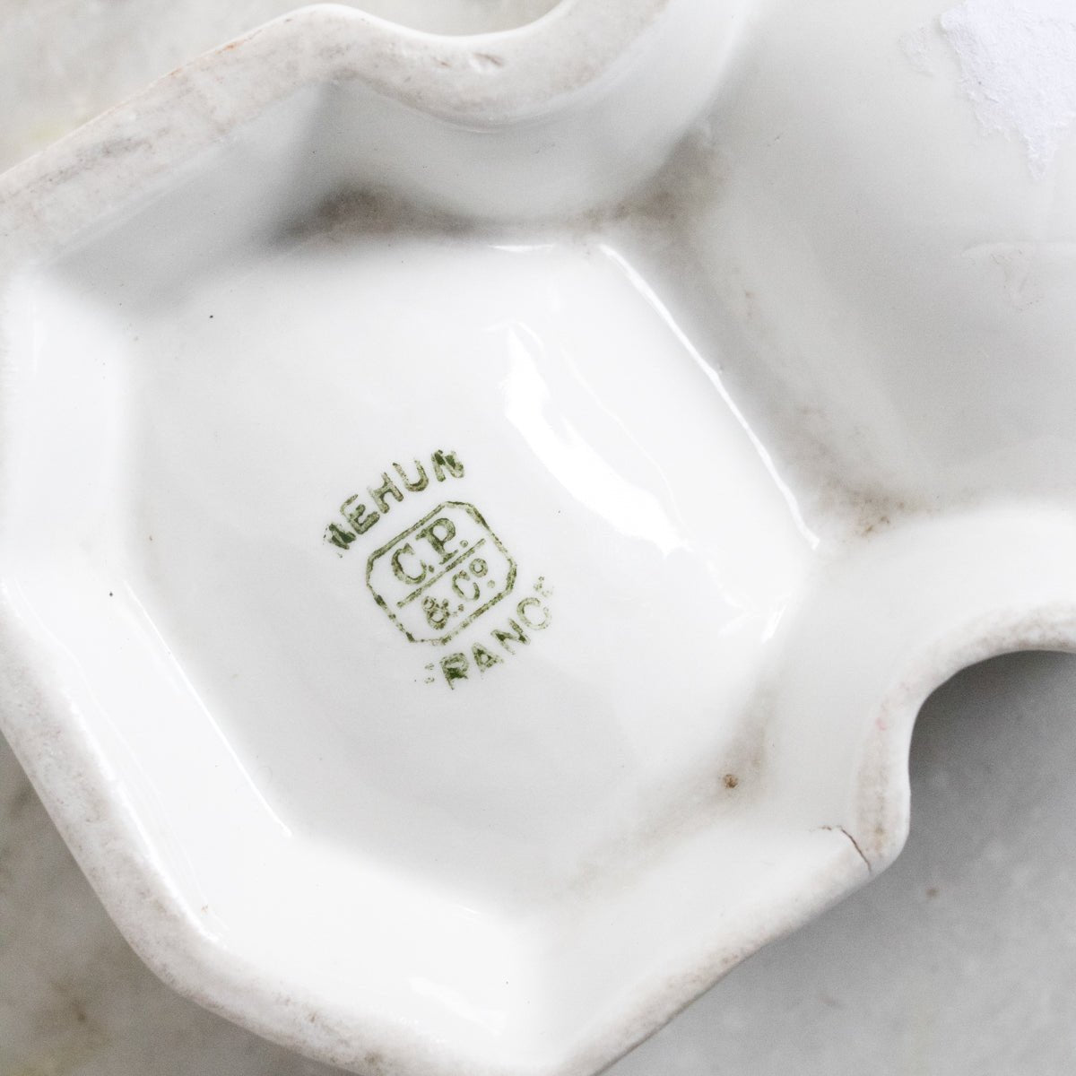 Porcelain Salt Cellar With Salt Spoons - elsie green - The French Kitchen