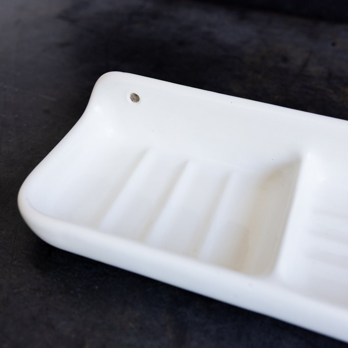 Porcelain Schoolhouse Soap Dish - elsie green - decor