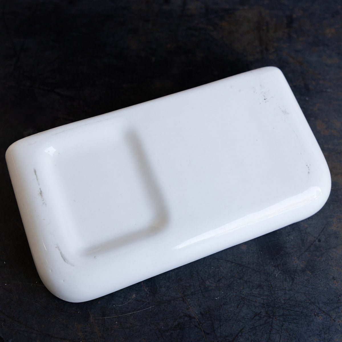 Porcelain Schoolhouse Soap Dish - elsie green - decor