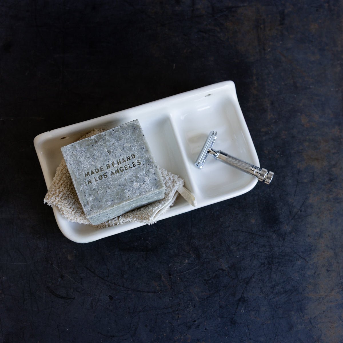 Porcelain Schoolhouse Soap Dish - elsie green - decor