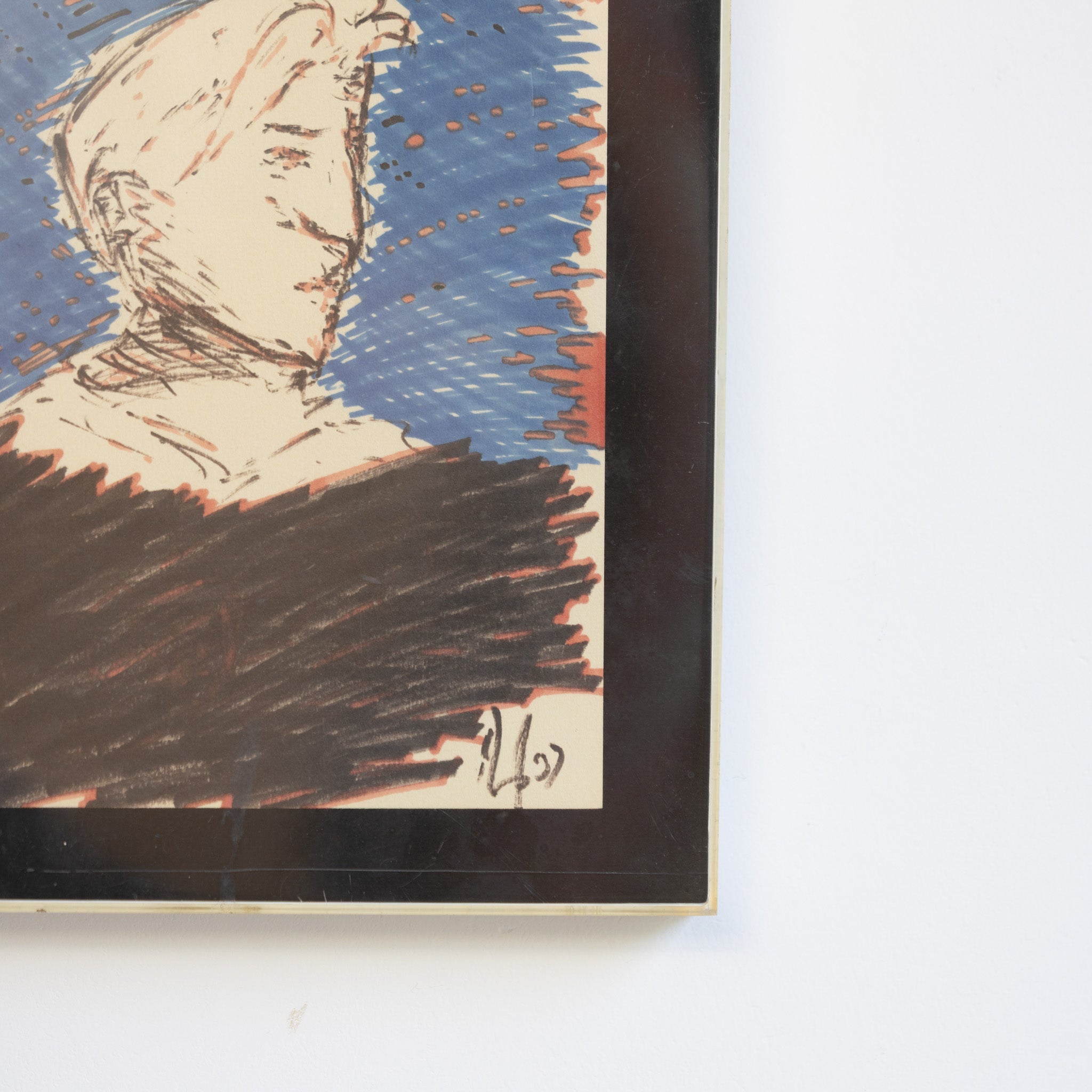 Portrait in Blue and Black - elsie green - art