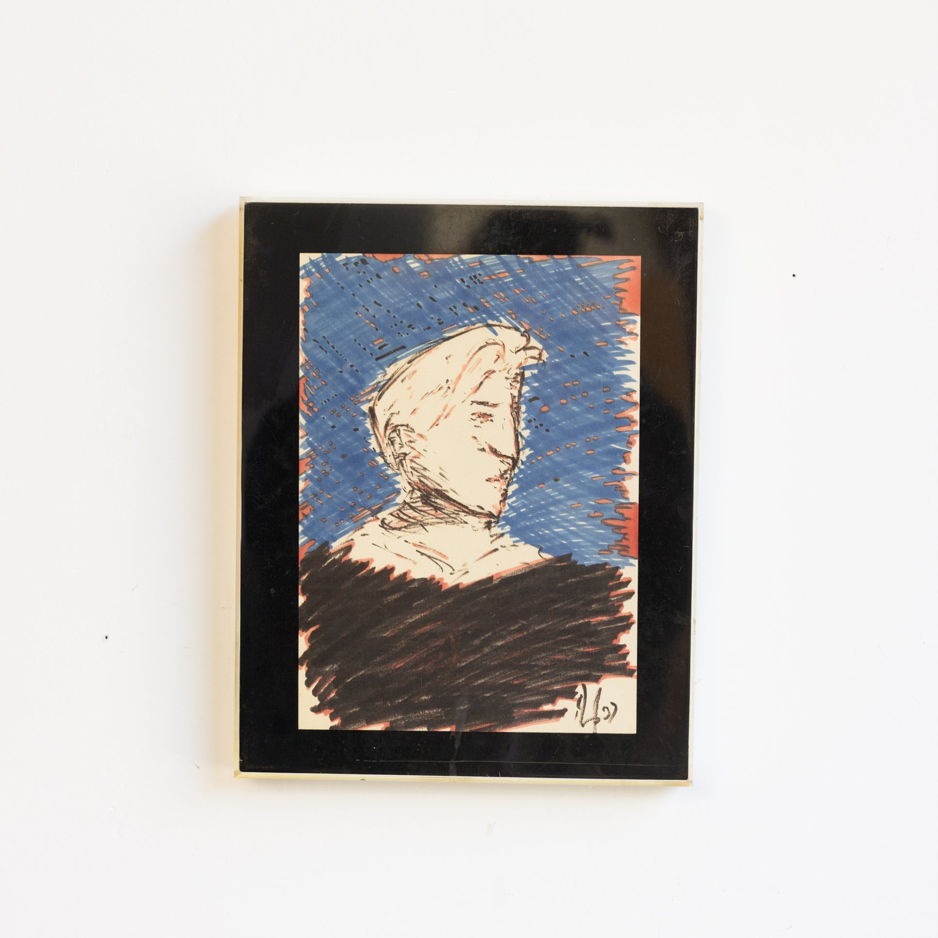 Portrait in Blue and Black - elsie green - art