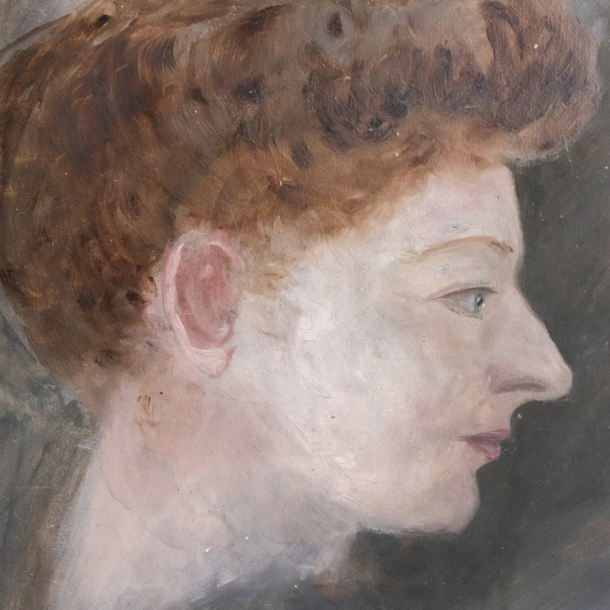 Portrait of Woman in Chignon Oil Painting - elsie green - art