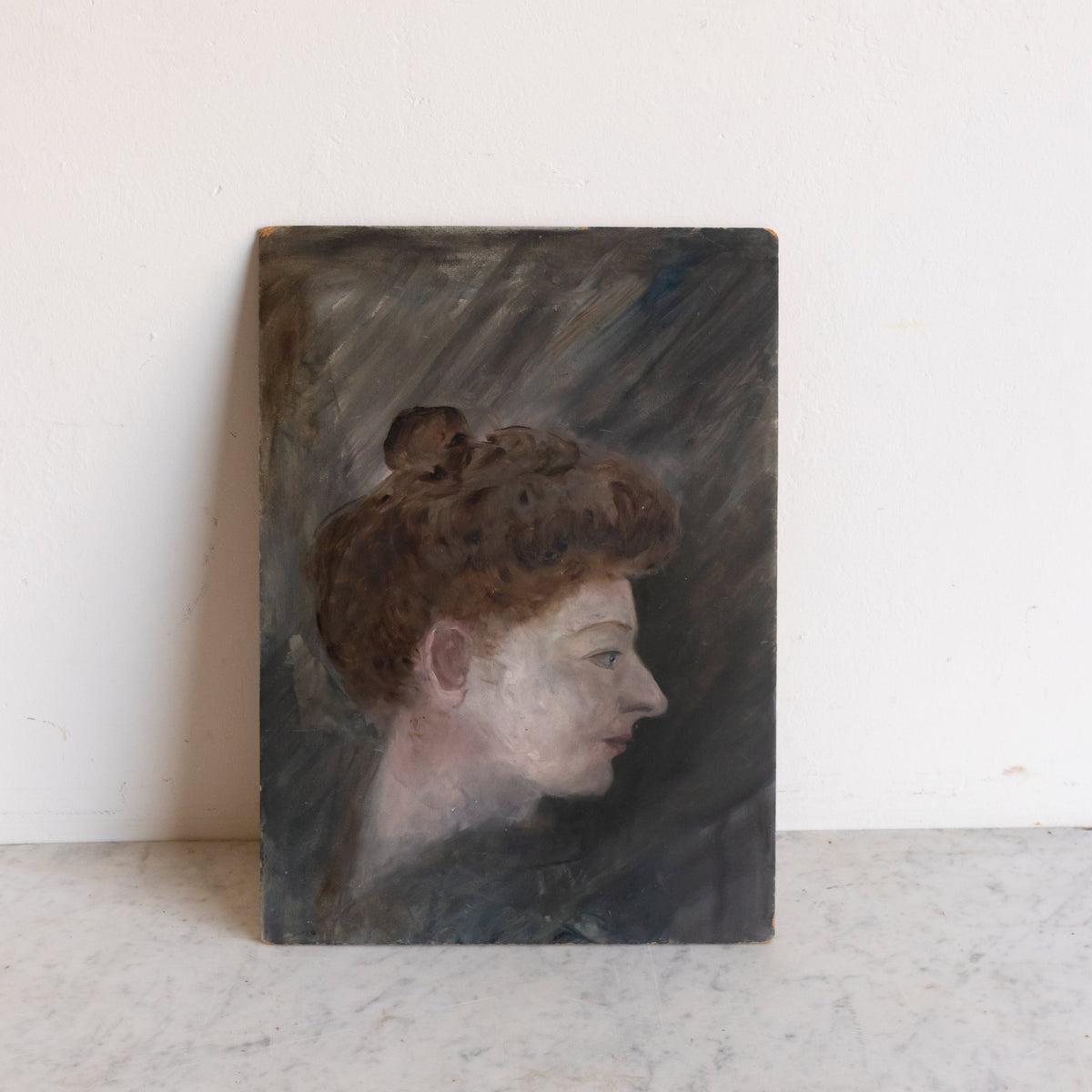 Portrait of Woman in Chignon Oil Painting - elsie green - art