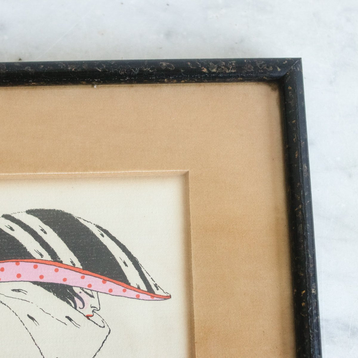 Portrait with Dramatic Hat Watercolor Painting - elsie green - art