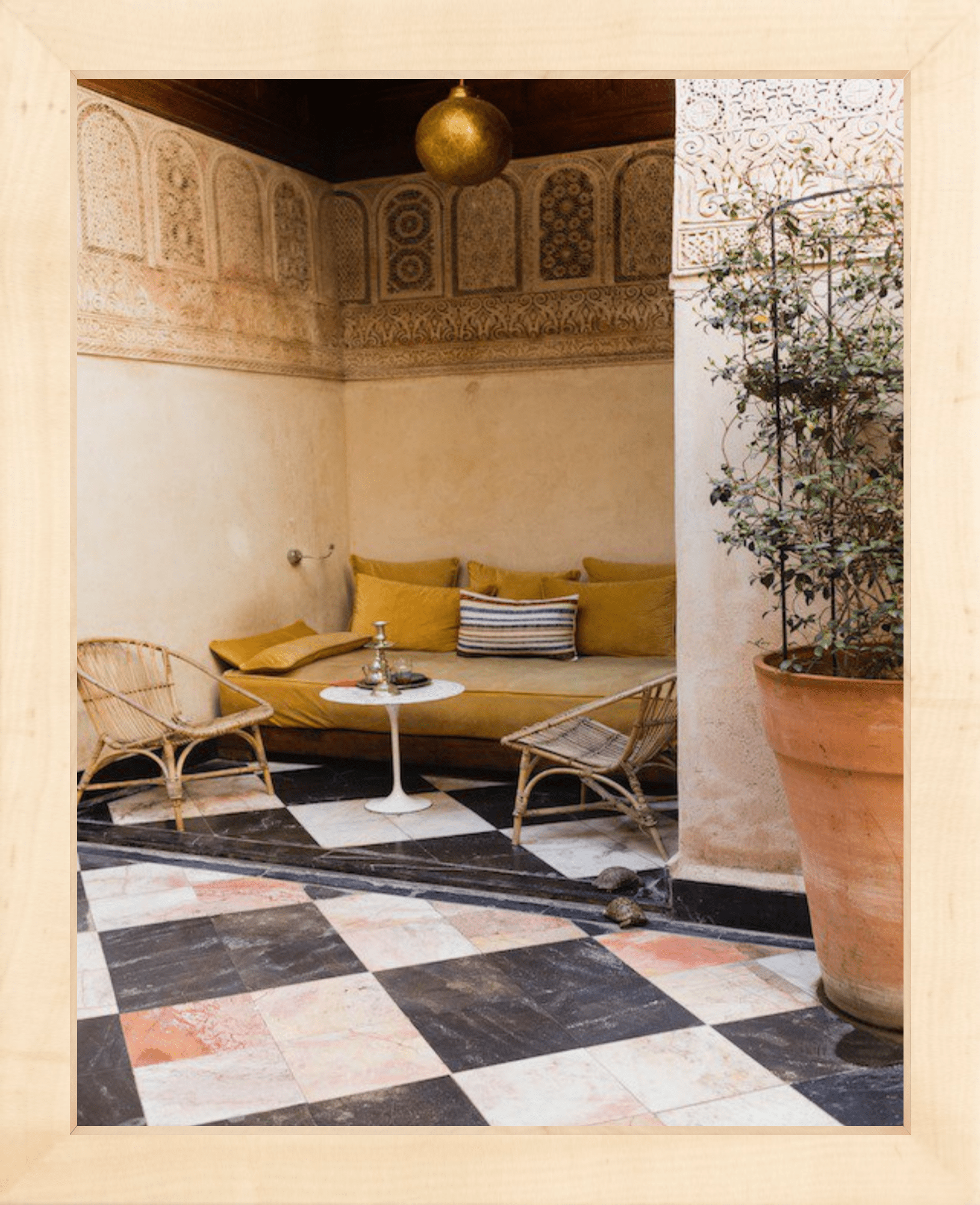 Private Alcove in Marrakech Printed Photograph - elsie green - Art
