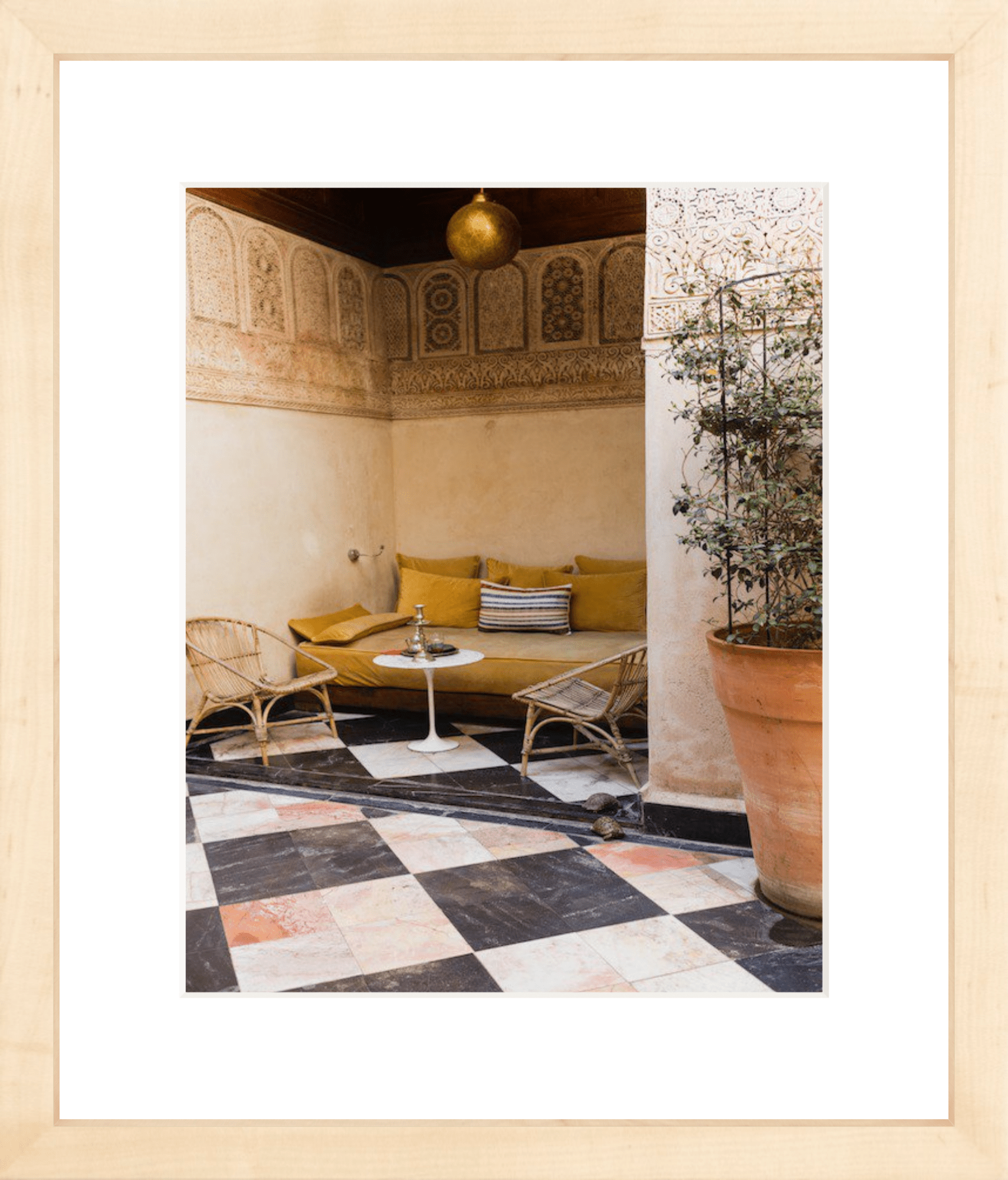 Private Alcove in Marrakech Printed Photograph - elsie green - Art
