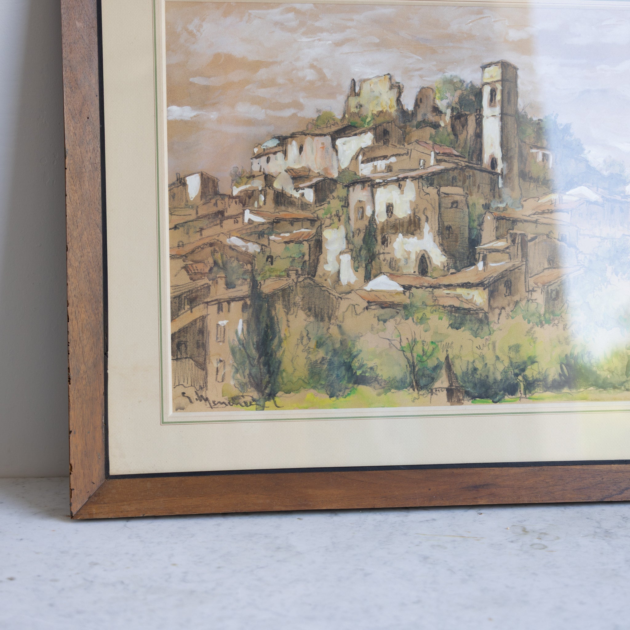 Provence Watercolor Painting - elsie green - art