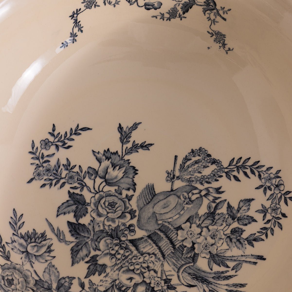 Rameau Longchamp Transferware Serving Bowl - elsie green - the french kitchen