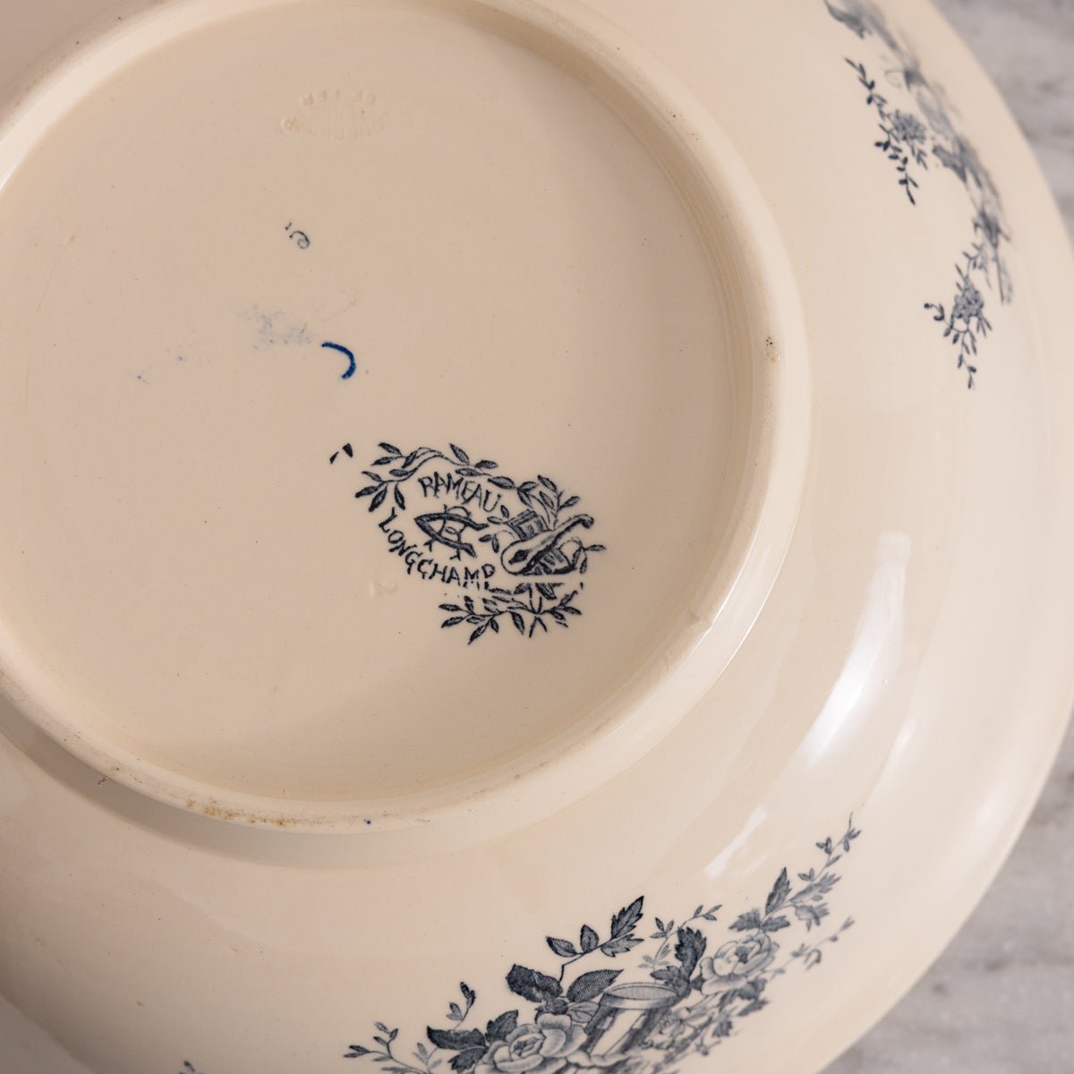 Rameau Longchamp Transferware Serving Bowl - elsie green - the french kitchen