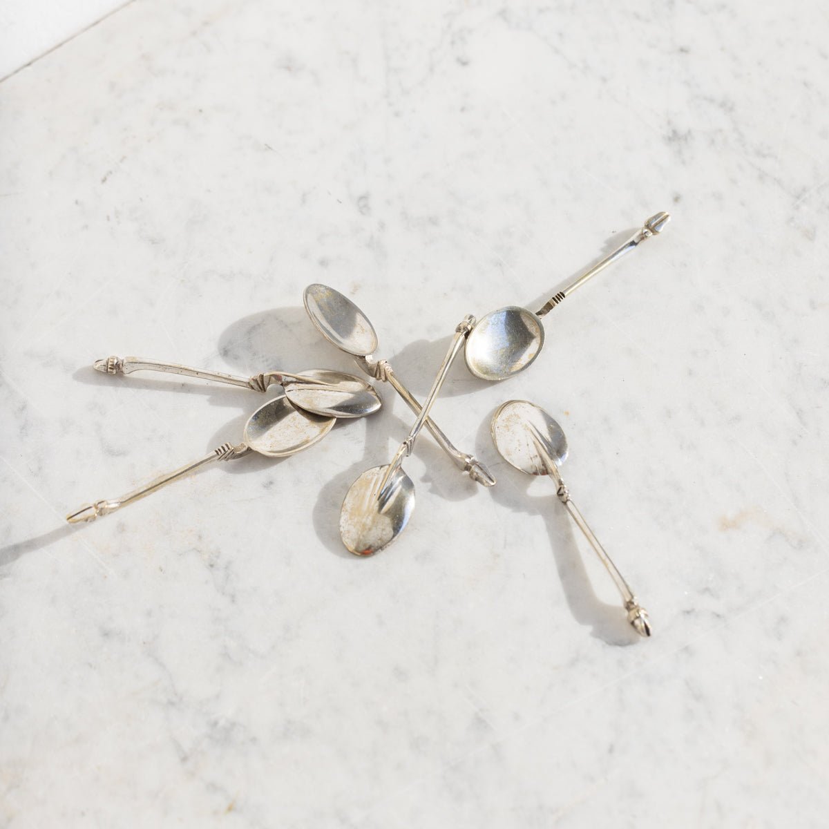 Rare Demitasse Spoon Set of 6 - elsie green -