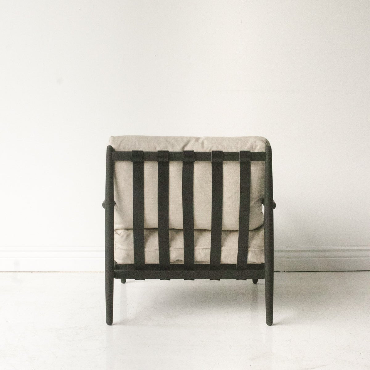 Reclaimed Oak and Linen Accent Chair - elsie green - reclaimed wood furniture