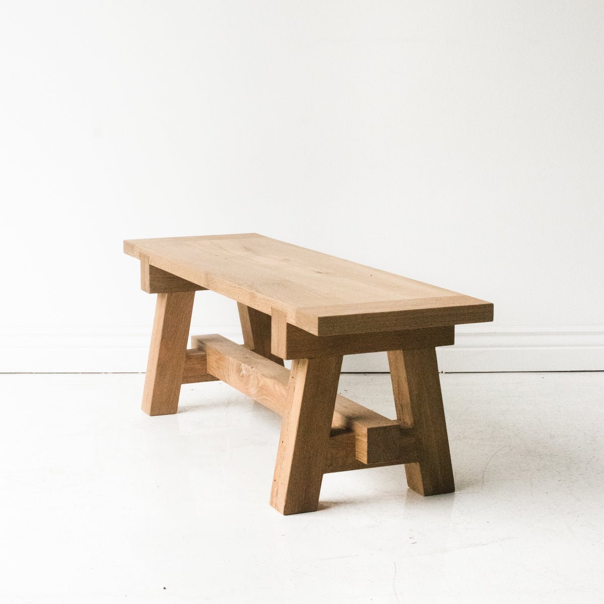 Reclaimed Oak Farm Bench - elsie green - Custom Furniture