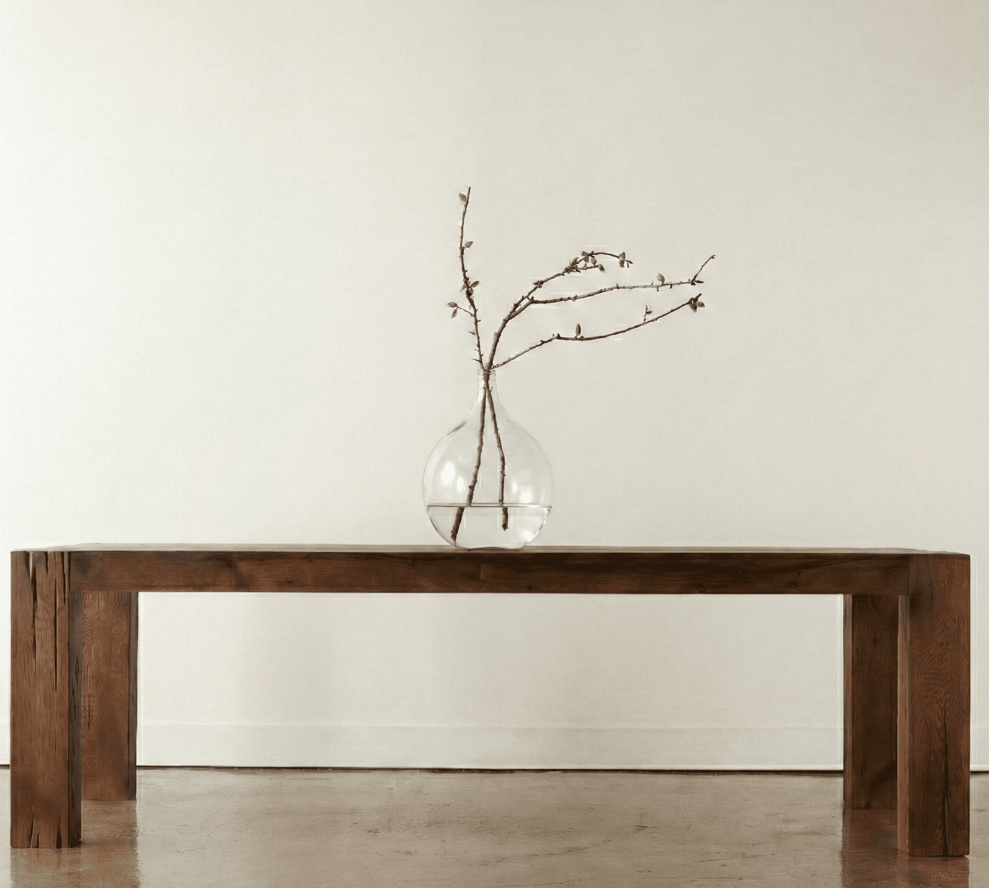 Reclaimed Oak Parsons Style Dining Table - elsie green - reclaimed wood furniture