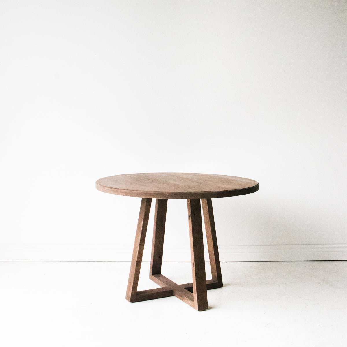 Reclaimed Oak Round Dining Table - elsie green - reclaimed wood furniture