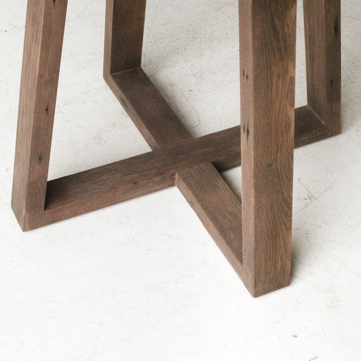 Reclaimed Oak Round Dining Table - elsie green - reclaimed wood furniture