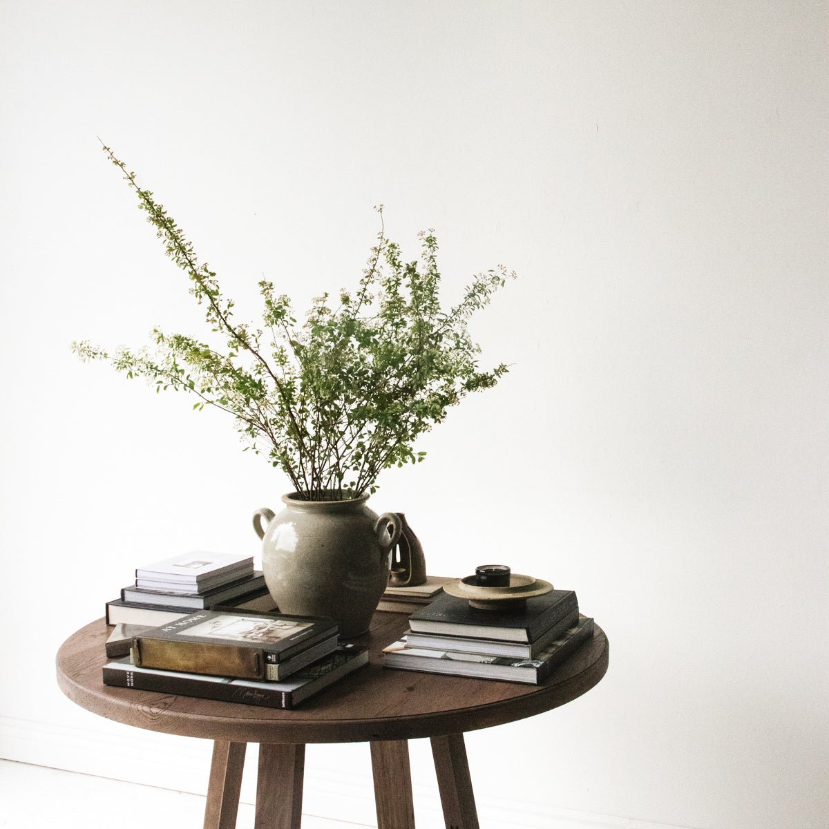 Reclaimed Oak Round Dining Table - elsie green - reclaimed wood furniture