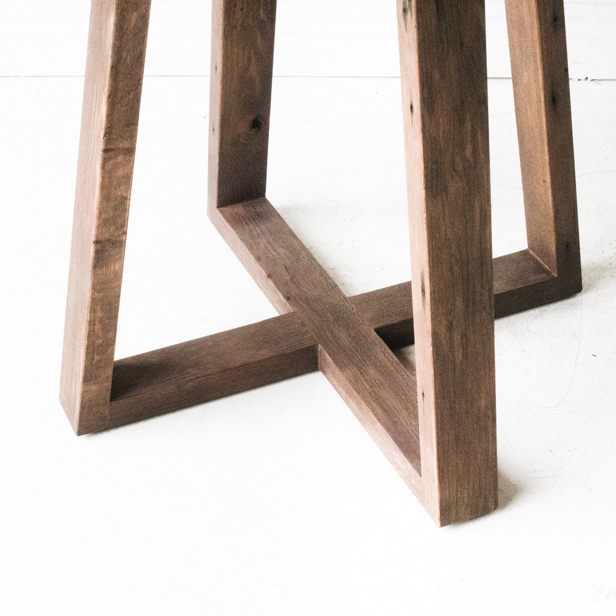 Reclaimed Oak Round Dining Table - elsie green - reclaimed wood furniture