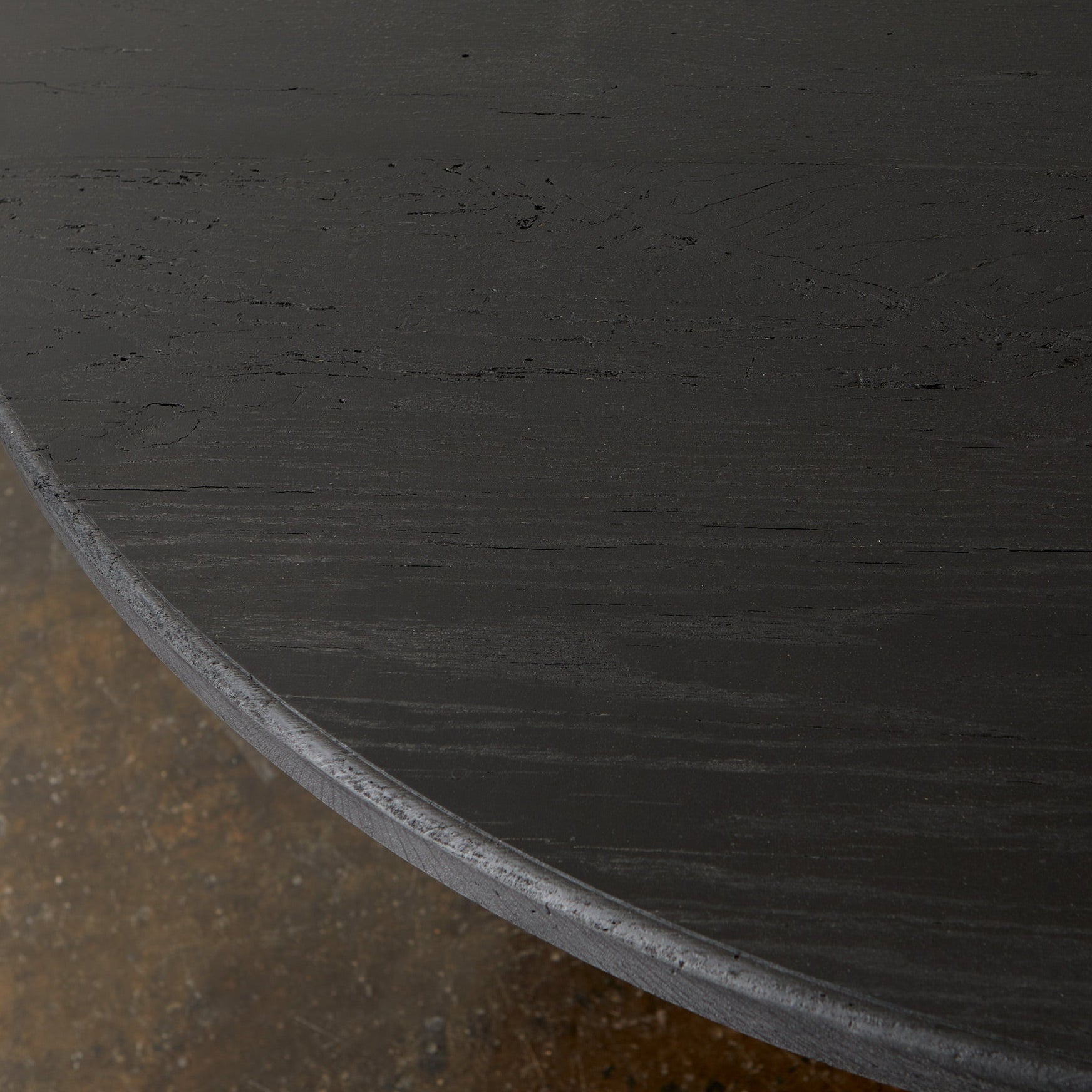 Reclaimed Oak Round Dining Table - elsie green - reclaimed wood furniture