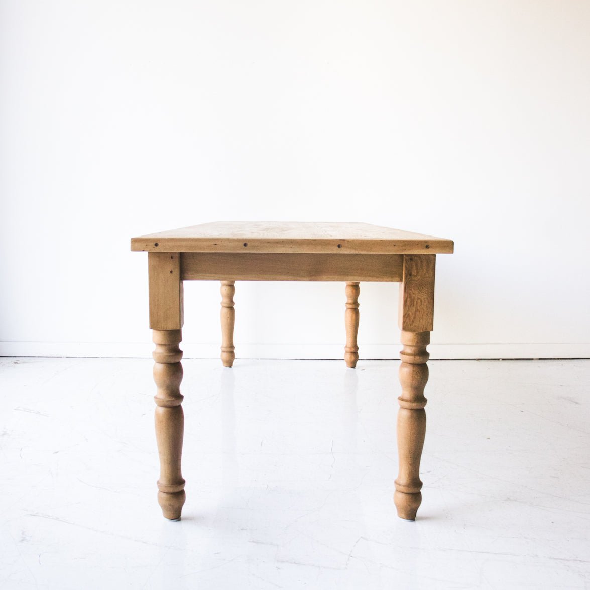 Reclaimed Wood Farm Table | Slim Edition | Floor Sample - elsie green - reclaimed wood furniture