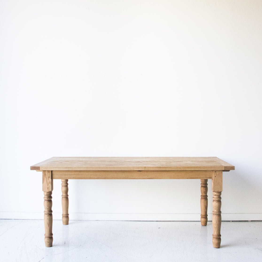Reclaimed Wood Farm Table | Slim Edition | Floor Sample - elsie green - reclaimed wood furniture