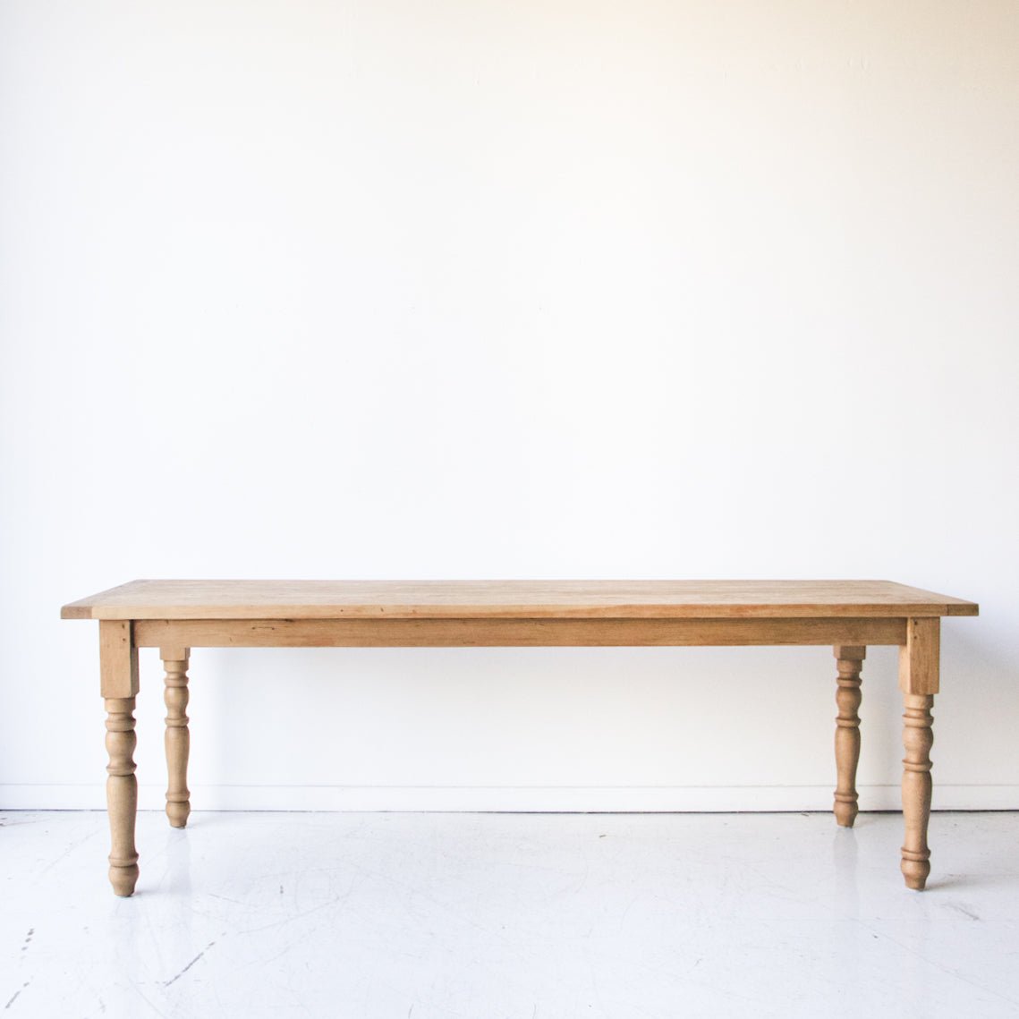 Reclaimed Wood Farm Table | Slim Edition | Floor Sample - elsie green - reclaimed wood furniture