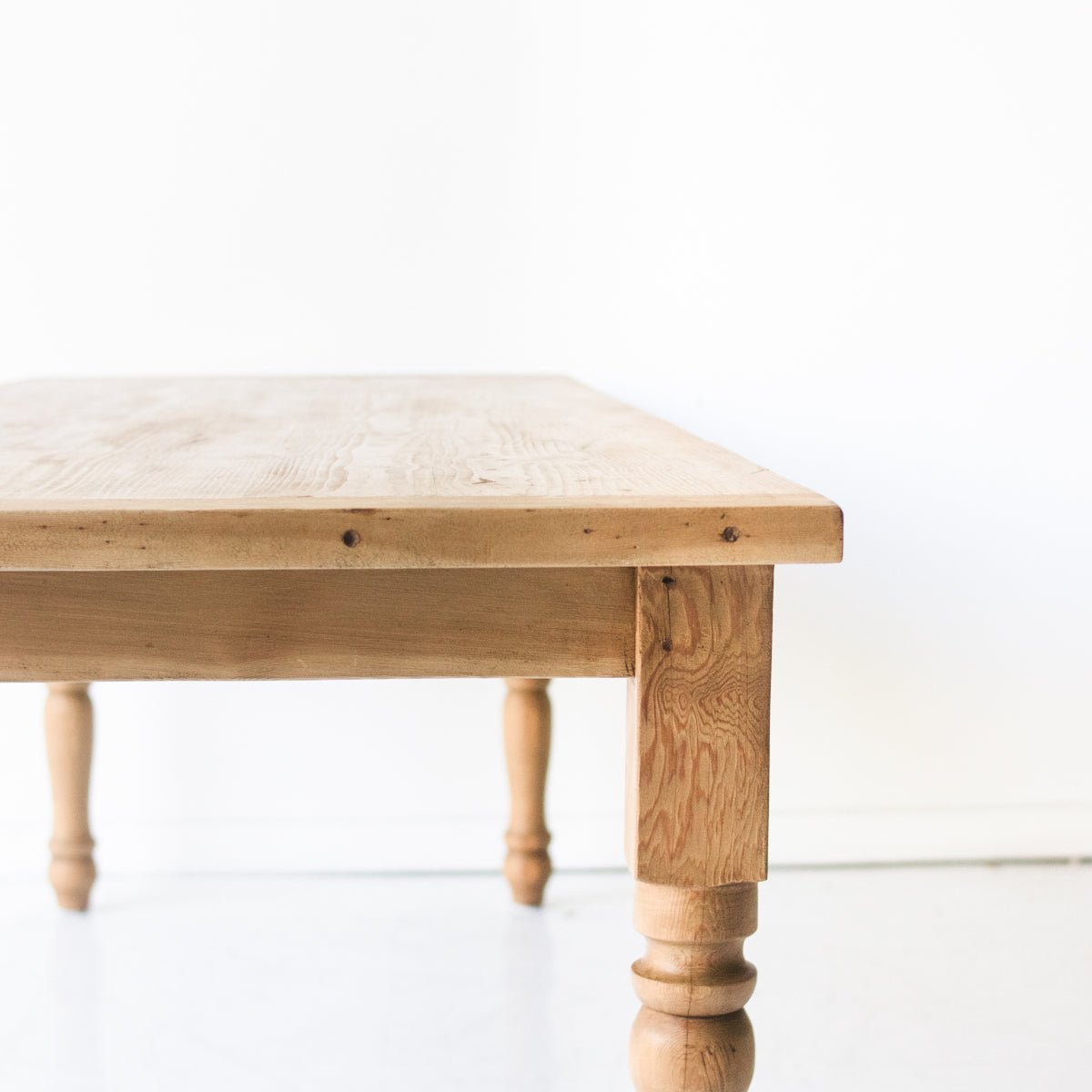 Reclaimed Wood Farm Table | Slim Edition | Floor Sample - elsie green - reclaimed wood furniture