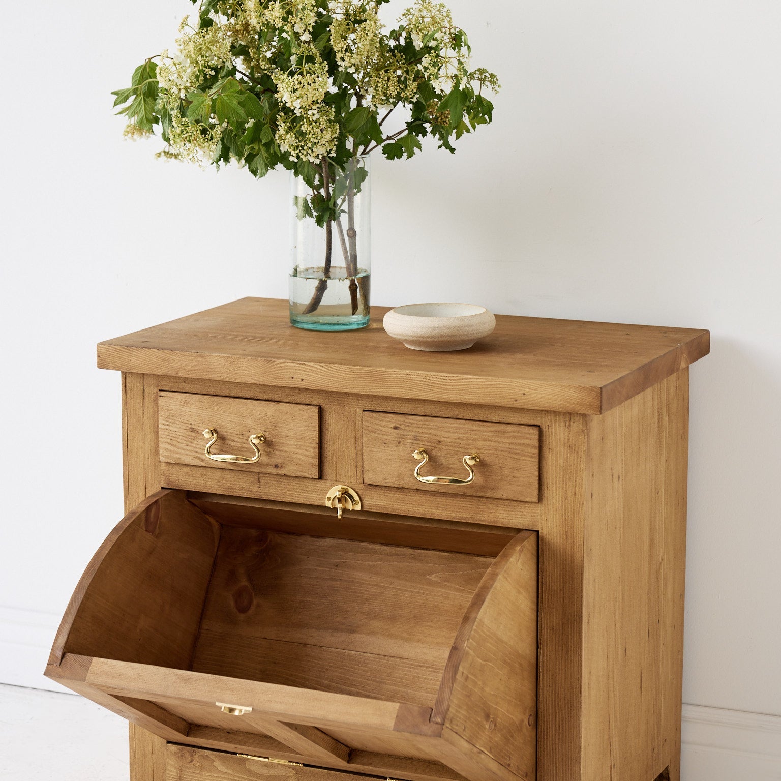 Reclaimed Wood Farmhouse Baker's Cabinet | Floor Sample - elsie green - Custom Furniture