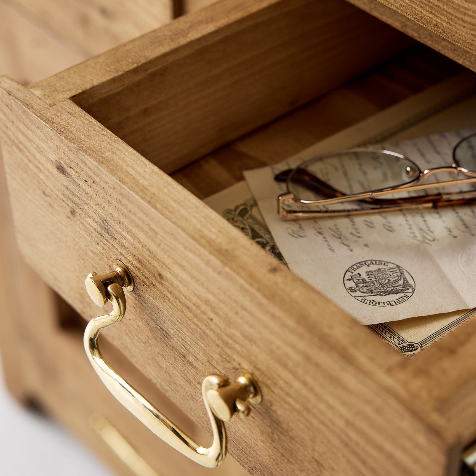 Reclaimed Wood Farmhouse Baker's Cabinet | Floor Sample - elsie green - Custom Furniture
