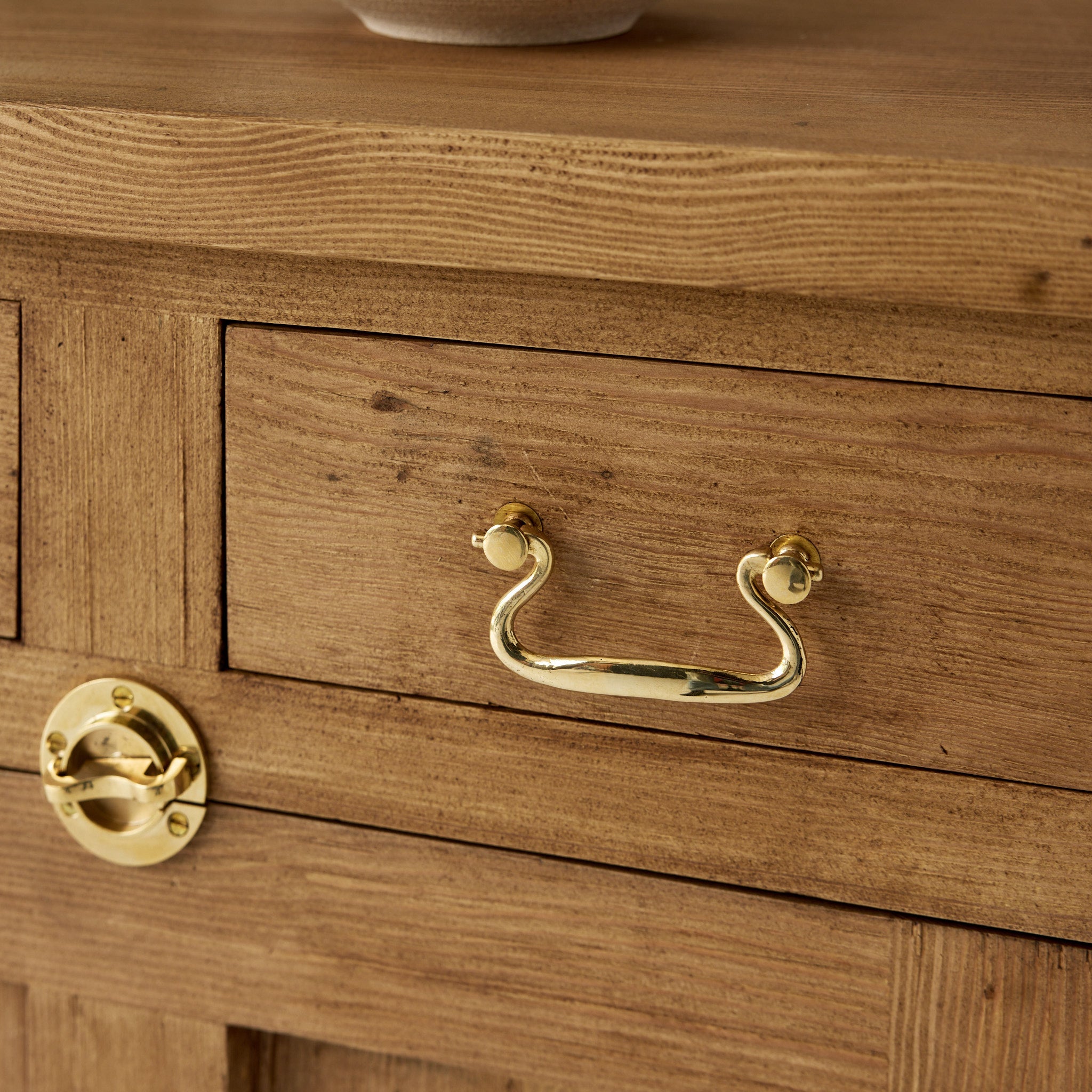 Reclaimed Wood Farmhouse Baker's Cabinet | Floor Sample - elsie green - Custom Furniture