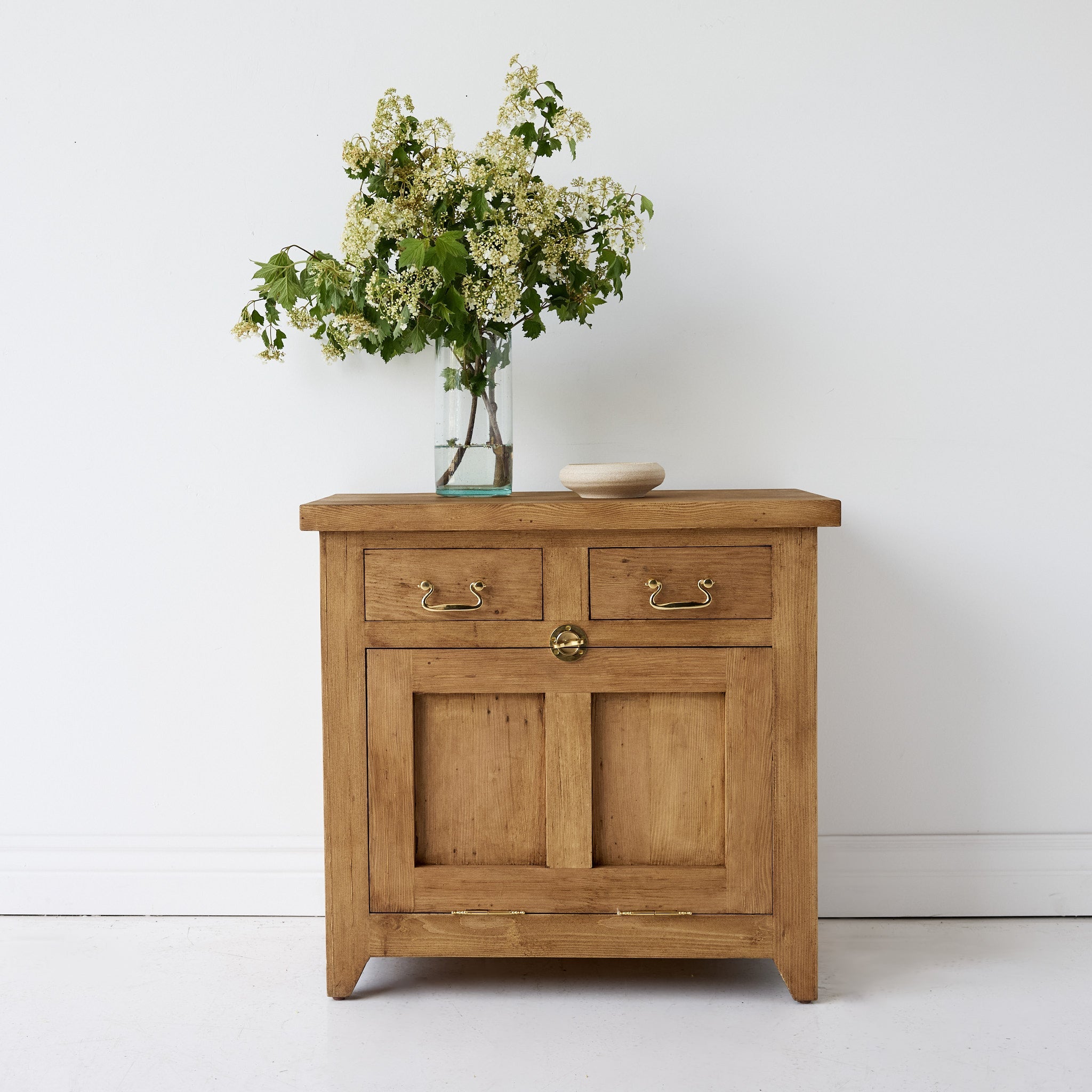 Reclaimed Wood Farmhouse Baker's Cabinet | Floor Sample - elsie green - Custom Furniture