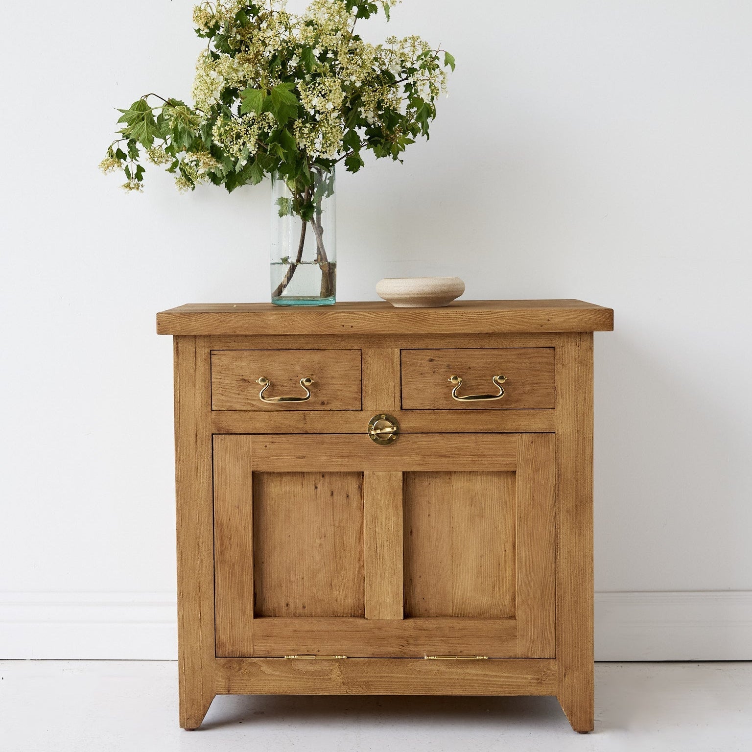 Reclaimed Wood Farmhouse Baker's Cabinet | Floor Sample - elsie green - Custom Furniture