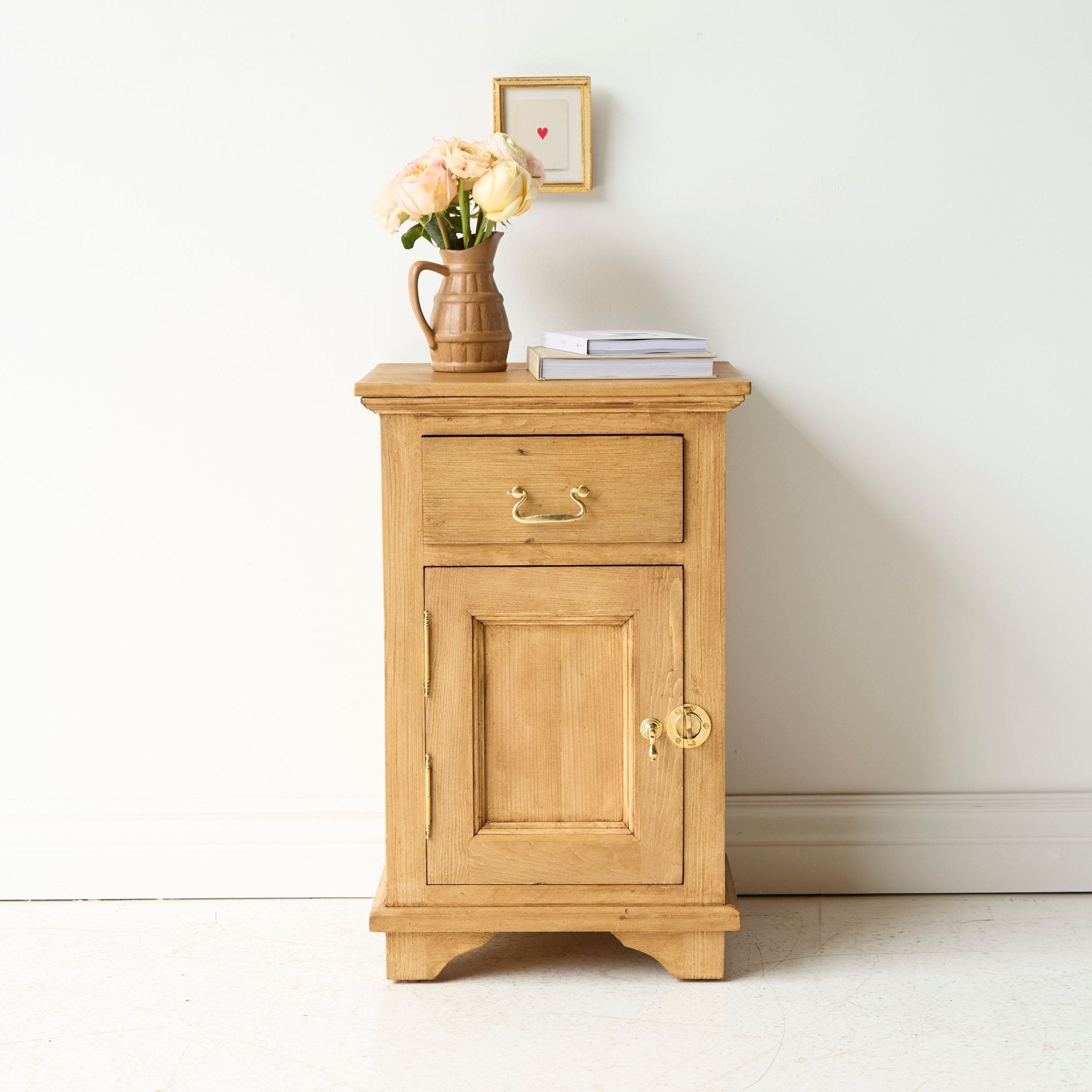 Reclaimed Wood Farmhouse Bedside Table - elsie green - reclaimed wood furniture