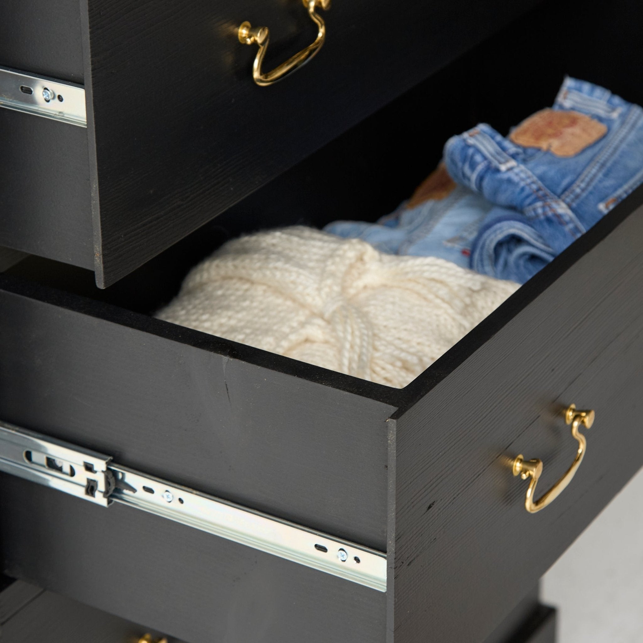 Reclaimed Wood Farmhouse Tall Dresser - elsie green - reclaimed wood furniture