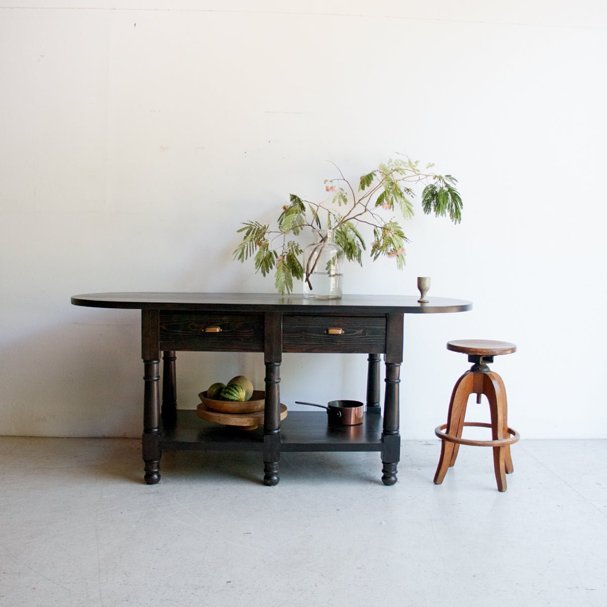 Reclaimed Wood Island - elsie green - Custom Furniture