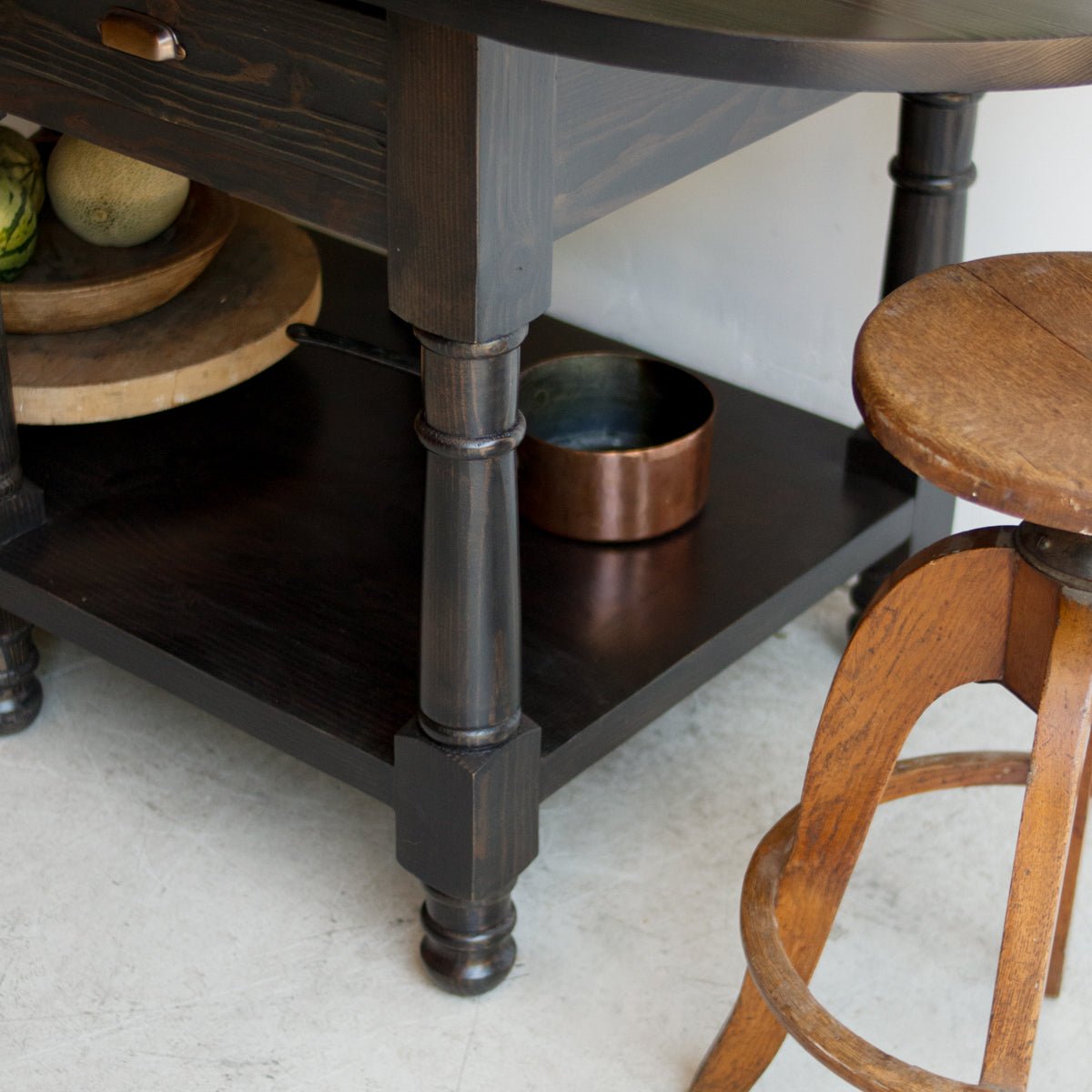 Reclaimed Wood Island - elsie green - Custom Furniture