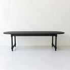 Reclaimed Wood Oval Farm Table - elsie green - Custom Furniture